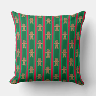 Fun and Fancy Christmas Gingerbread Man Cushion