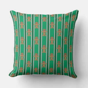 Fun and Fancy Christmas Gingerbread Man Cushion