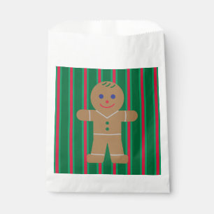 Fun and Fancy Christmas Gingerbread Man Favour Bag