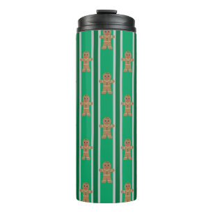 Fun and Fancy Christmas Gingerbread Man Thermal Tumbler