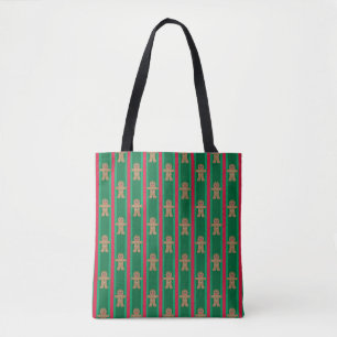 Fun and Fancy Christmas Gingerbread Man Tote Bag
