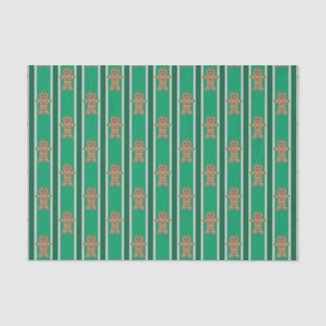Fun and Fancy Christmas Gingerbread Tissue Paper (Front)