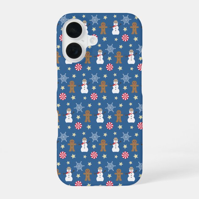 Fun and Fancy Christmas iPhone 16 Case (Back)
