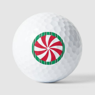 Fun and Fancy Christmas Peppermint Candy Golf Balls