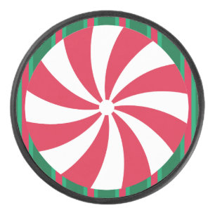 Fun and Fancy Christmas Peppermint Candy Hockey Puck