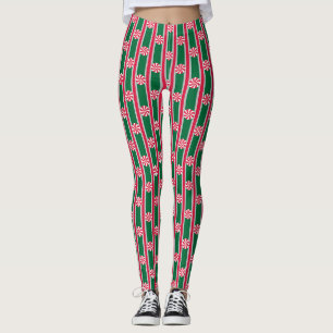 Fun and Fancy Christmas Peppermint Candy Leggings