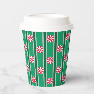Fun and Fancy Christmas Peppermint Candy Paper Cups