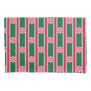 Fun and Fancy Christmas Peppermint Candy Pillowcase