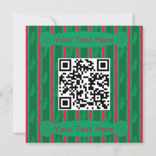 Fun and Fancy Christmas Pickle QR Code Invitation