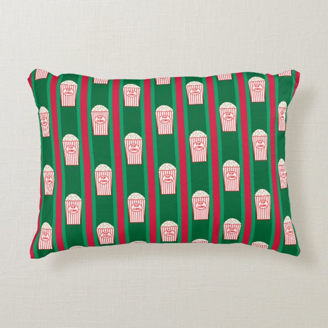 Fun and Fancy Christmas Popcorn Decorative Cushion (Front)