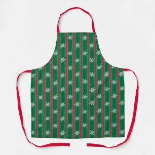 Fun and Fancy Christmas Snowflake Apron