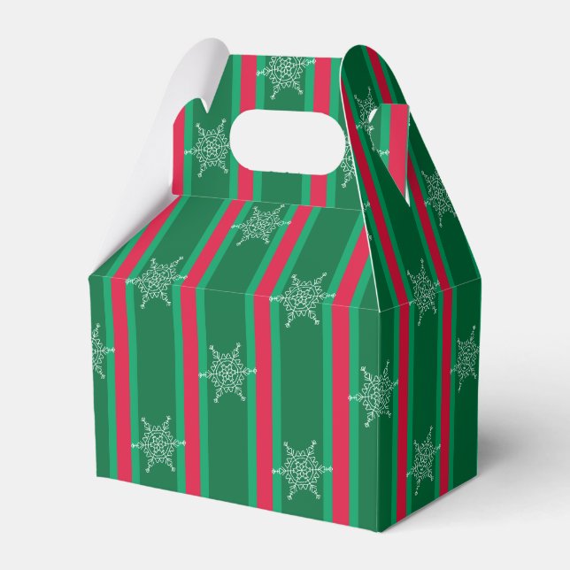 Fun and Fancy Christmas Snowflake Favour Box (Front Side)