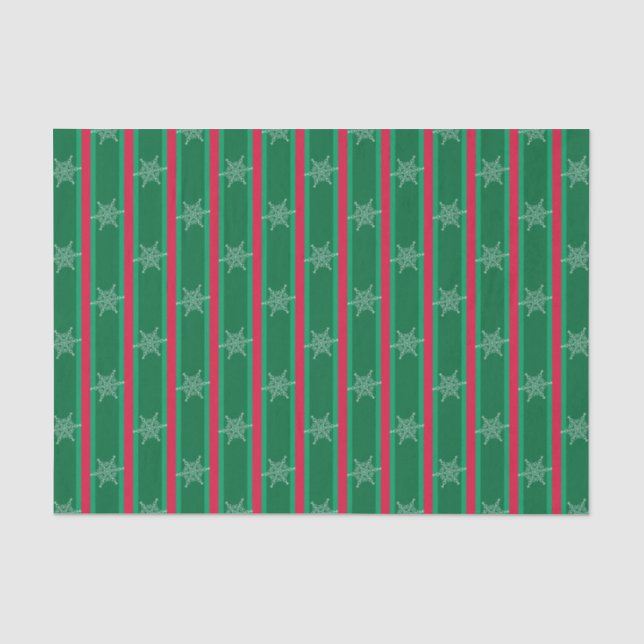Fun and Fancy Christmas Snowflake Tissue Paper (Front)