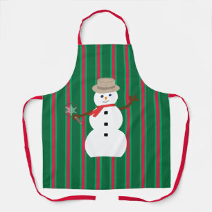 Fun and Fancy Christmas Snowman Detective Apron