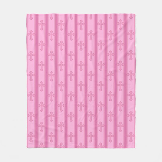 Fun and Fancy Cross Fleece Blanket (Front)