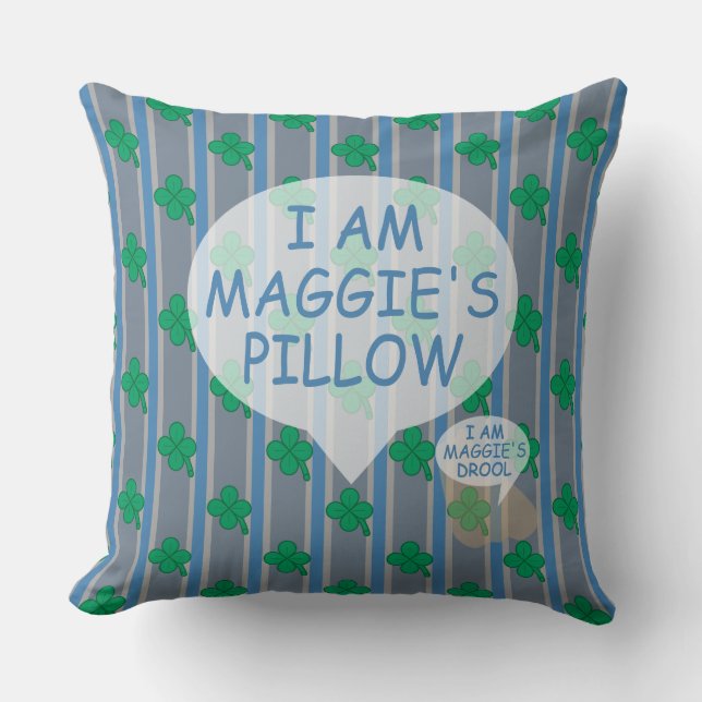 Fun and Fancy Customisable 4 Leaf Clover Cushion (Front)