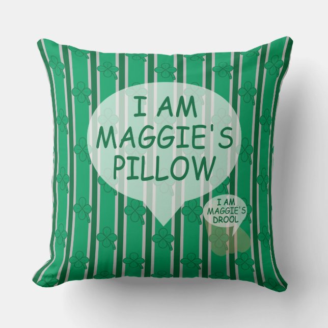Fun and Fancy Customisable 4 Leaf Clover Cushion (Front)