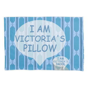 Fun and Fancy Customisable Butterfly Striped Pillowcase