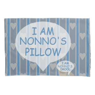 Fun and Fancy Customisable Heart Striped Pillowcase