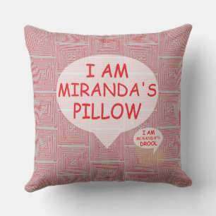 Fun and Fancy Customisable Red Maze Cushion