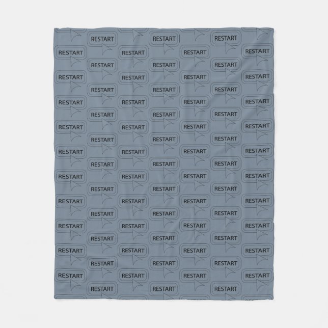 Fun and Fancy Customisable Restart Fleece Blanket (Front)