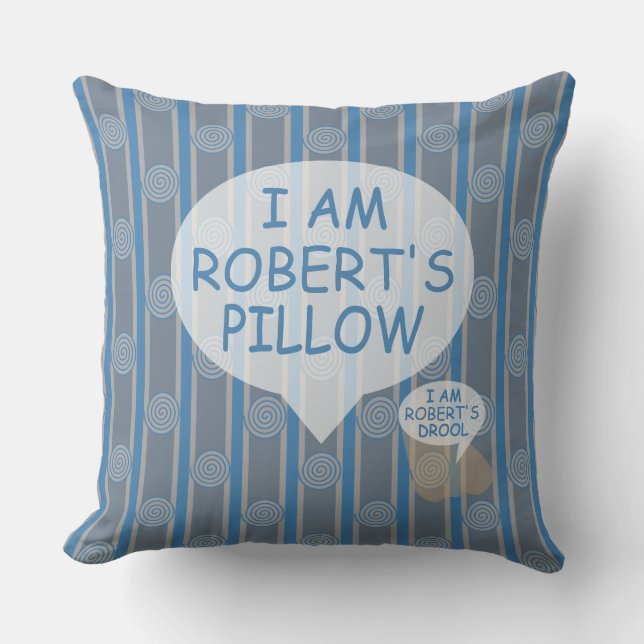 Fun and Fancy Customisable Spiral Striped Cushion (Front)