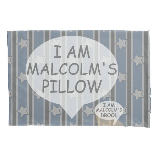 Fun and Fancy Customisable Star Striped Pillowcase (Front)