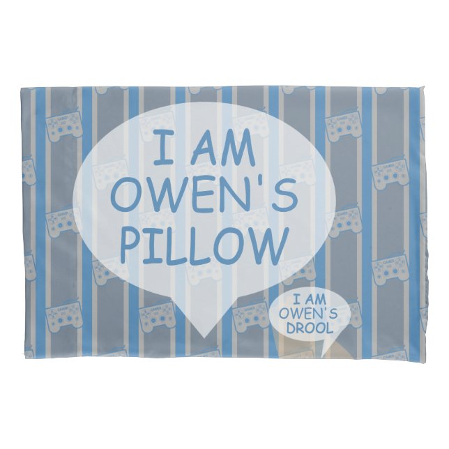 Fun and Fancy Customisable Video Game Controller Pillowcase (Front)