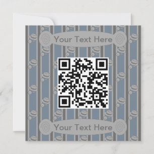 Fun and Fancy Detective QR Code Invitation