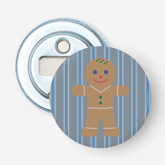Fun and Fancy Gingerbread Man Bottle Opener (Front)