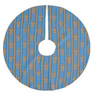 Fun and Fancy Gingerbread Man Brushed Polyester Tree Skirt