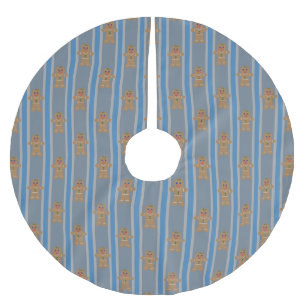 Fun and Fancy Gingerbread Man Brushed Polyester Tree Skirt