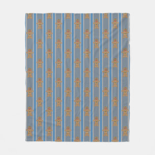 Fun and Fancy Gingerbread Man Fleece Blanket