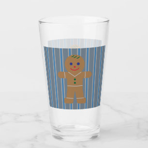 Fun and Fancy Gingerbread Man Glass