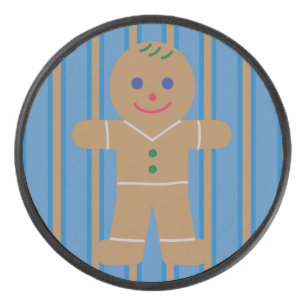 Fun and Fancy Gingerbread Man Hockey Puck