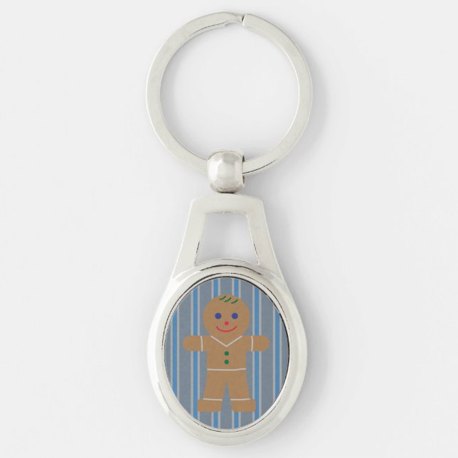 Fun and Fancy Gingerbread Man Key Ring (Front)
