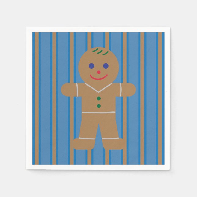 Fun and Fancy Gingerbread Man Napkin (Front)