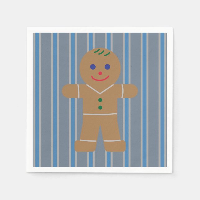 Fun and Fancy Gingerbread Man Napkin (Front)