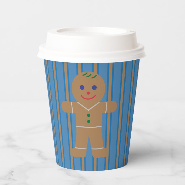 Fun and Fancy Gingerbread Man Paper Cups (Front)
