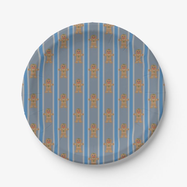 Fun and Fancy Gingerbread Man Paper Plate (Front)
