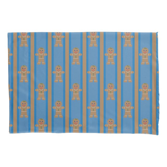 Fun and Fancy Gingerbread Man Pillowcase (Front)