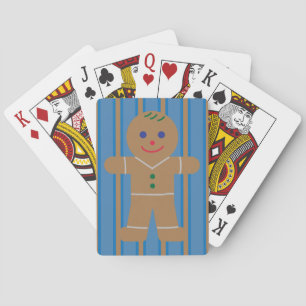 Fun and Fancy Gingerbread Man Playing Cards