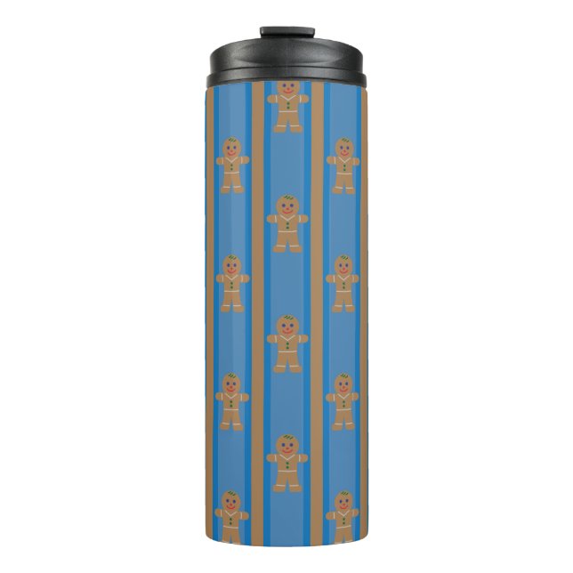 Fun and Fancy Gingerbread Man Thermal Tumbler (Front)