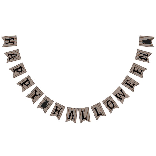 Fun and Fancy Halloween Black Cats Bunting (All)