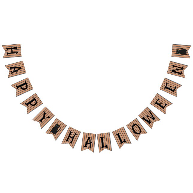 Fun and Fancy Halloween Black Cats Bunting (All)