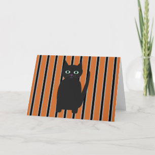 Fun and Fancy Halloween Black Cats Invitation