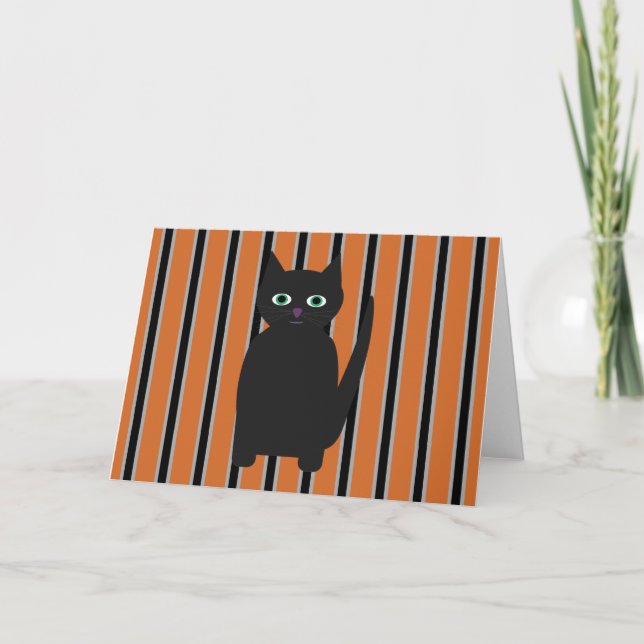 Fun and Fancy Halloween Black Cats Invitation (Front)