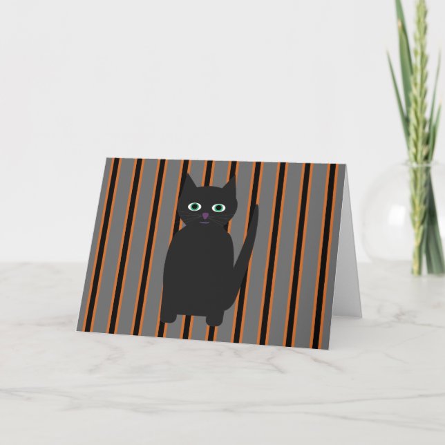 Fun and Fancy Halloween Black Cats Invitation (Front)