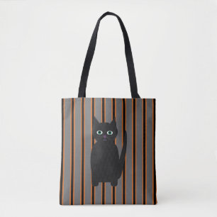 Fun and Fancy Halloween Black Cats Tote Bag
