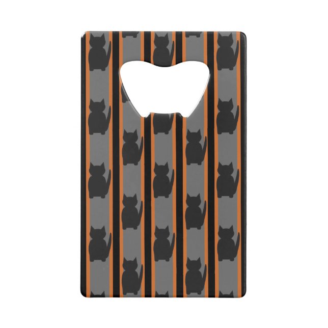 Fun and Fancy Halloween Black Silhouette Cats (Front)